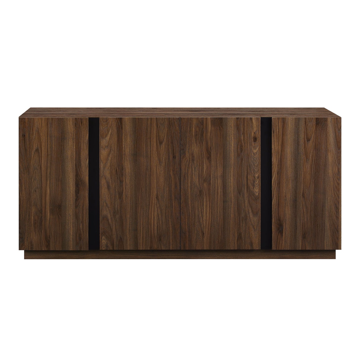 Mid-Century Modern 3 Drawer Low TV Stand For TVs Up To 80" Walker Edison
