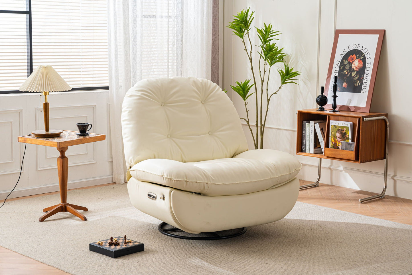 Power Recliner Swivel Glider USB Charger With Bluetooth Music Player, Sleep, Working, Game And Leisure Home Essentials