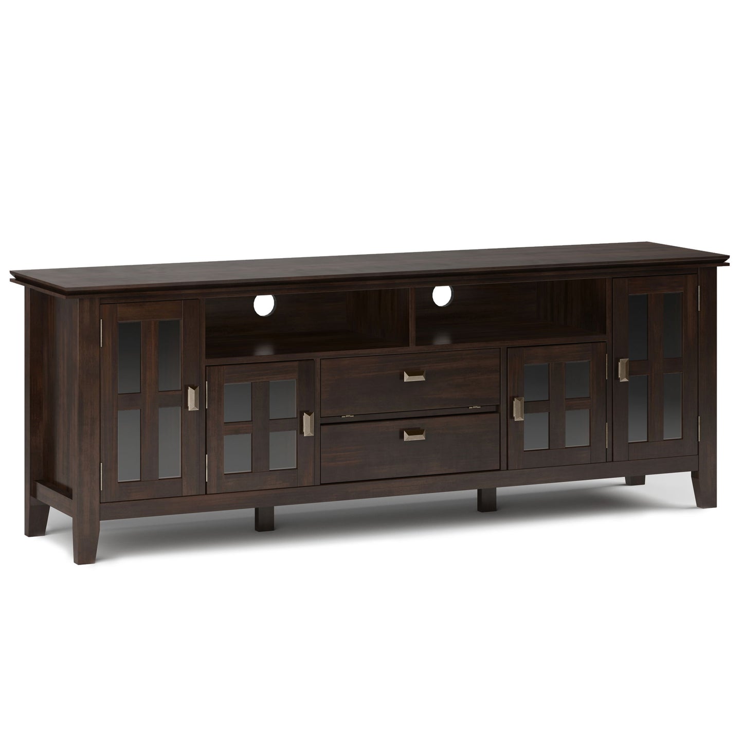 Artisan - TV Media Stand - Tobacco Brown Simpli-Home