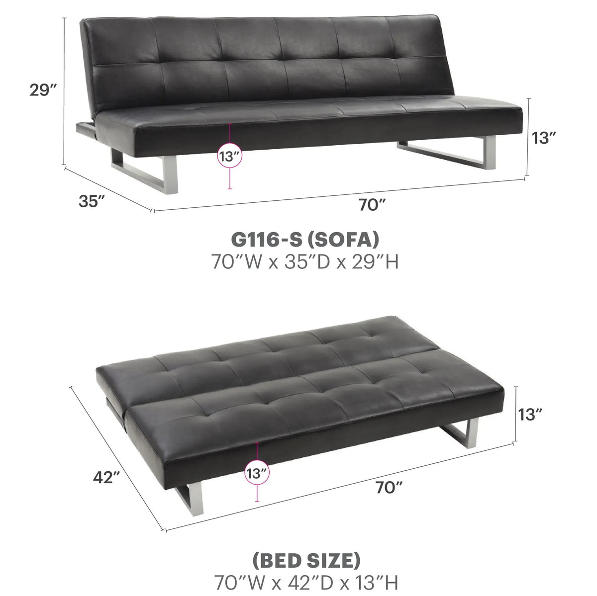 Chroma - Sofa Bed Glory Furniture