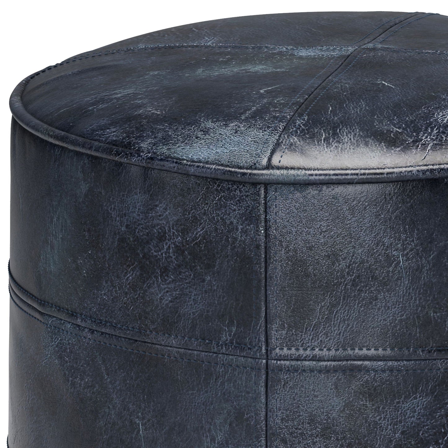 Connor - Handcrafted Round Pouf Simpli-Home