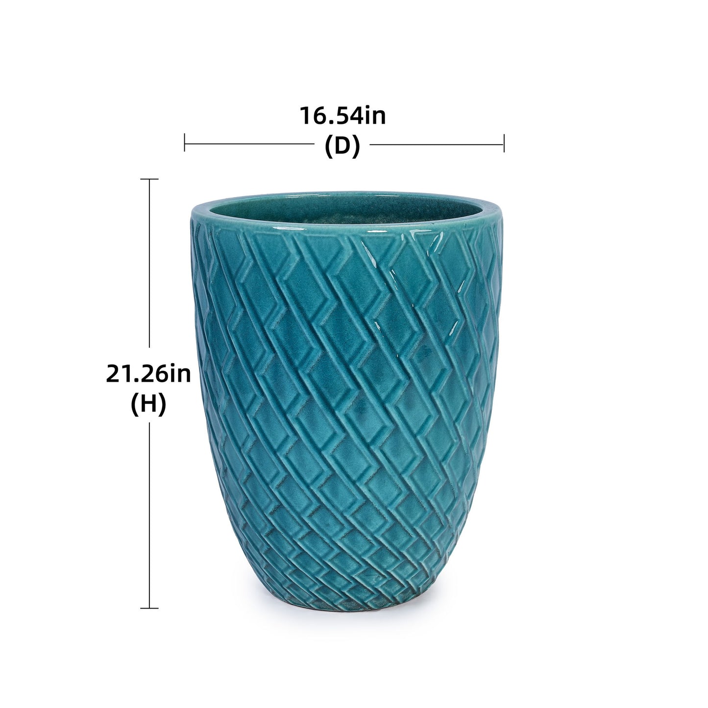Ceramic Flowerpot, Planter For Patio, Garden, Windowsill Daily Nest