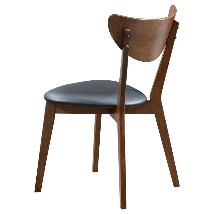 Jedda - Wood Dining Side Chair (Set of 2) - Dark Walnut And Black CoasterEveryday