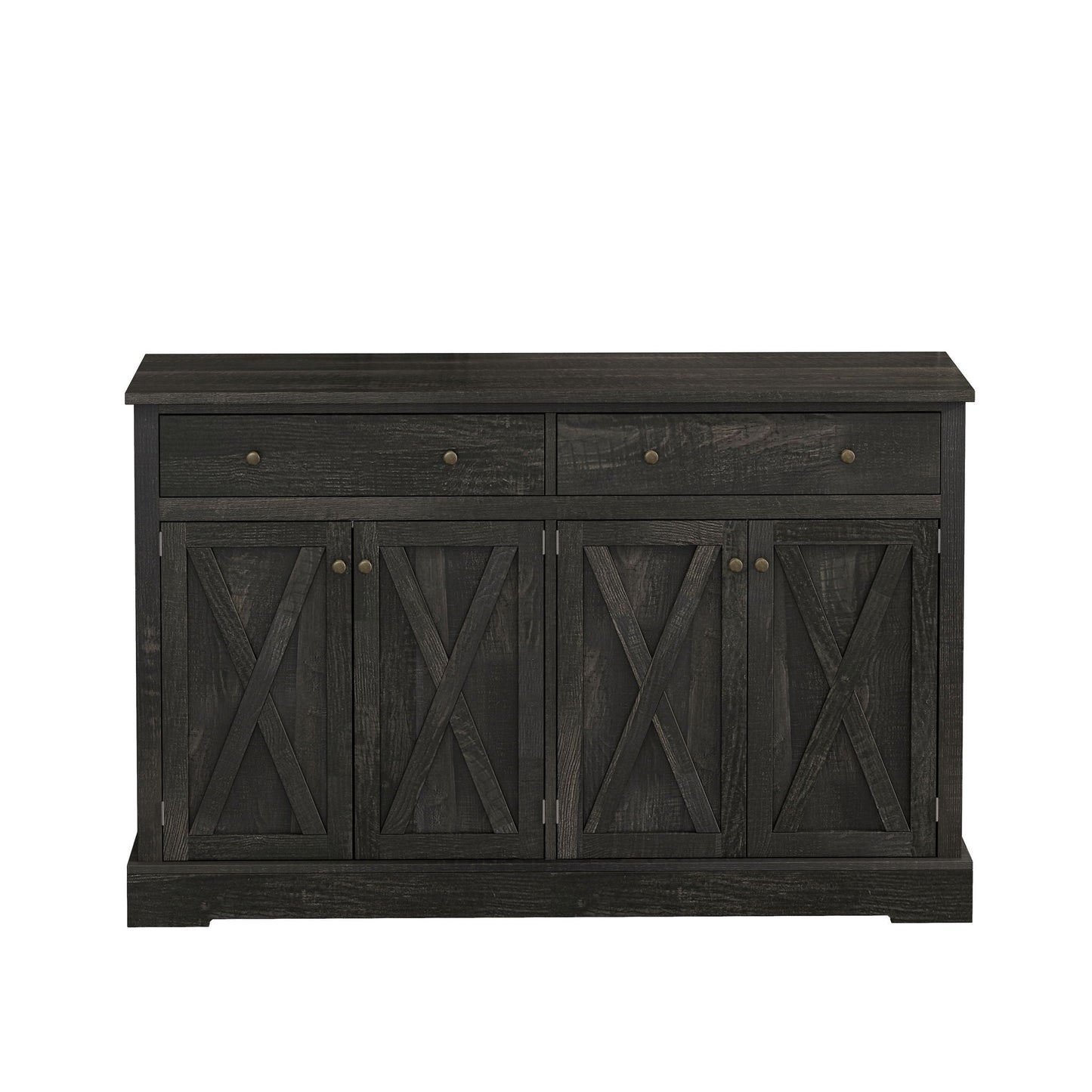 Vintage Sideboard With 2 Drawers And Four Doors For Living Room Home Essentials