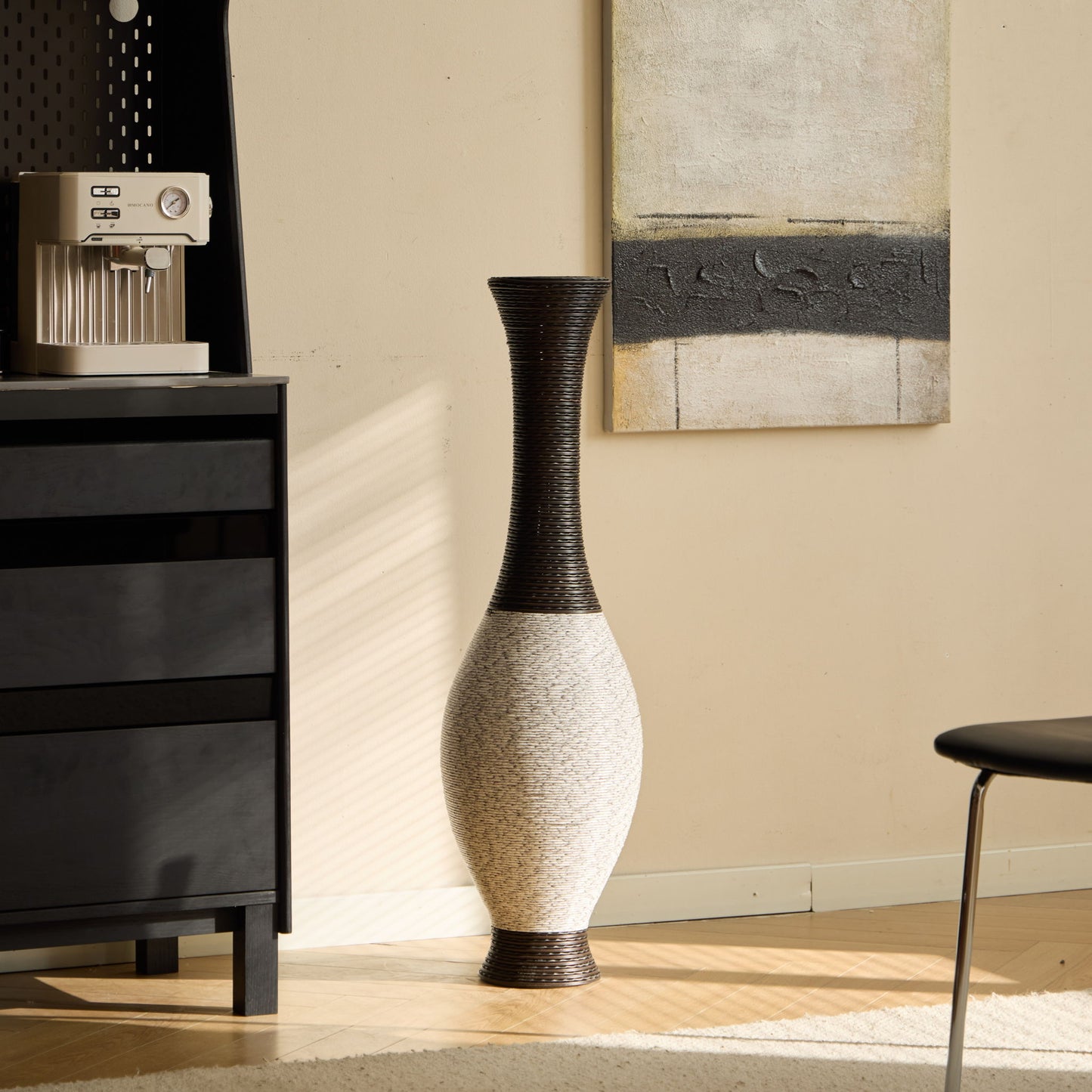 Tall Designer Floor Vase With Elegant 2 Tone Daily Nest