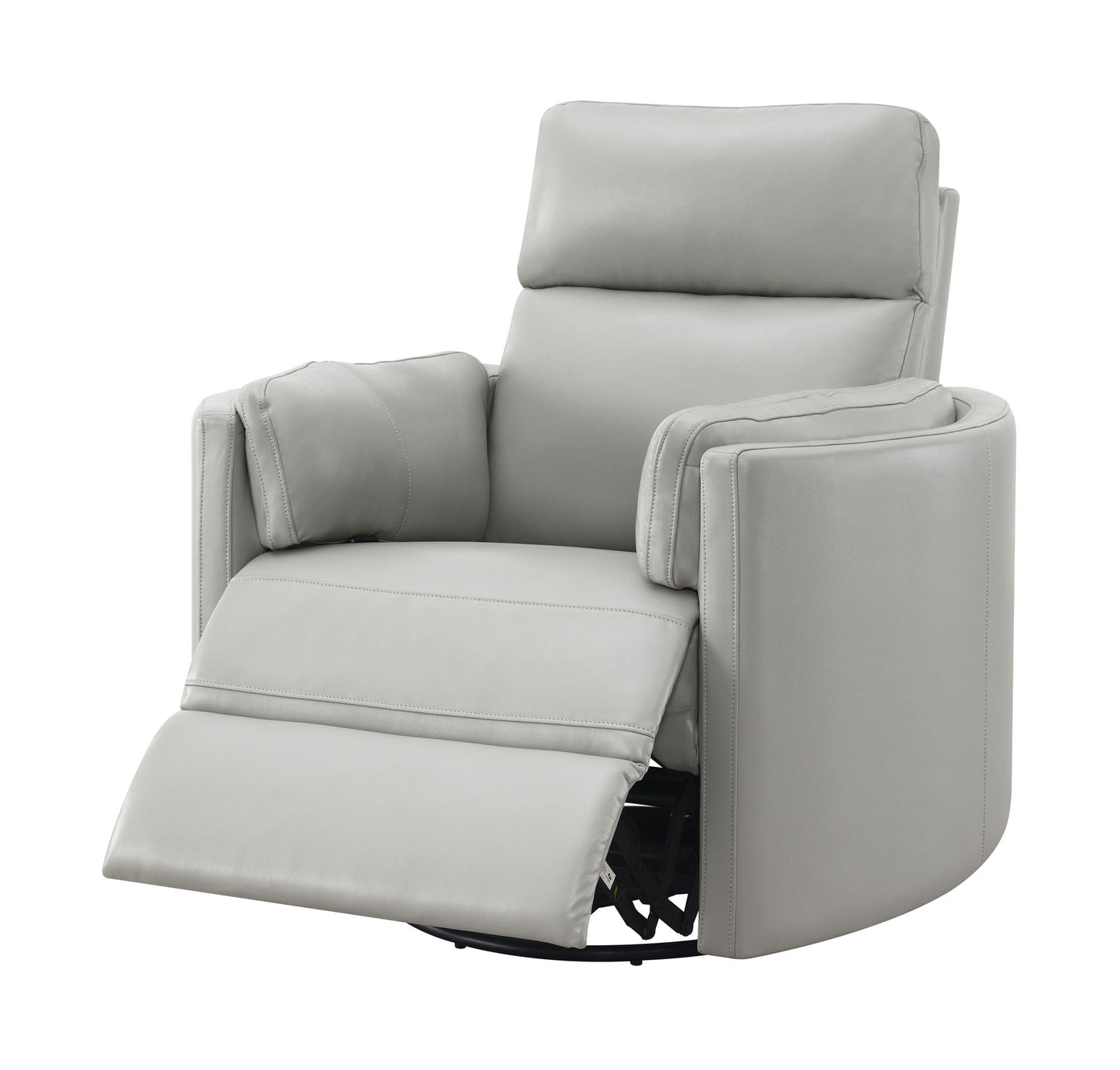 Sagen - Chenille Glider Recliner With Swivel Acme