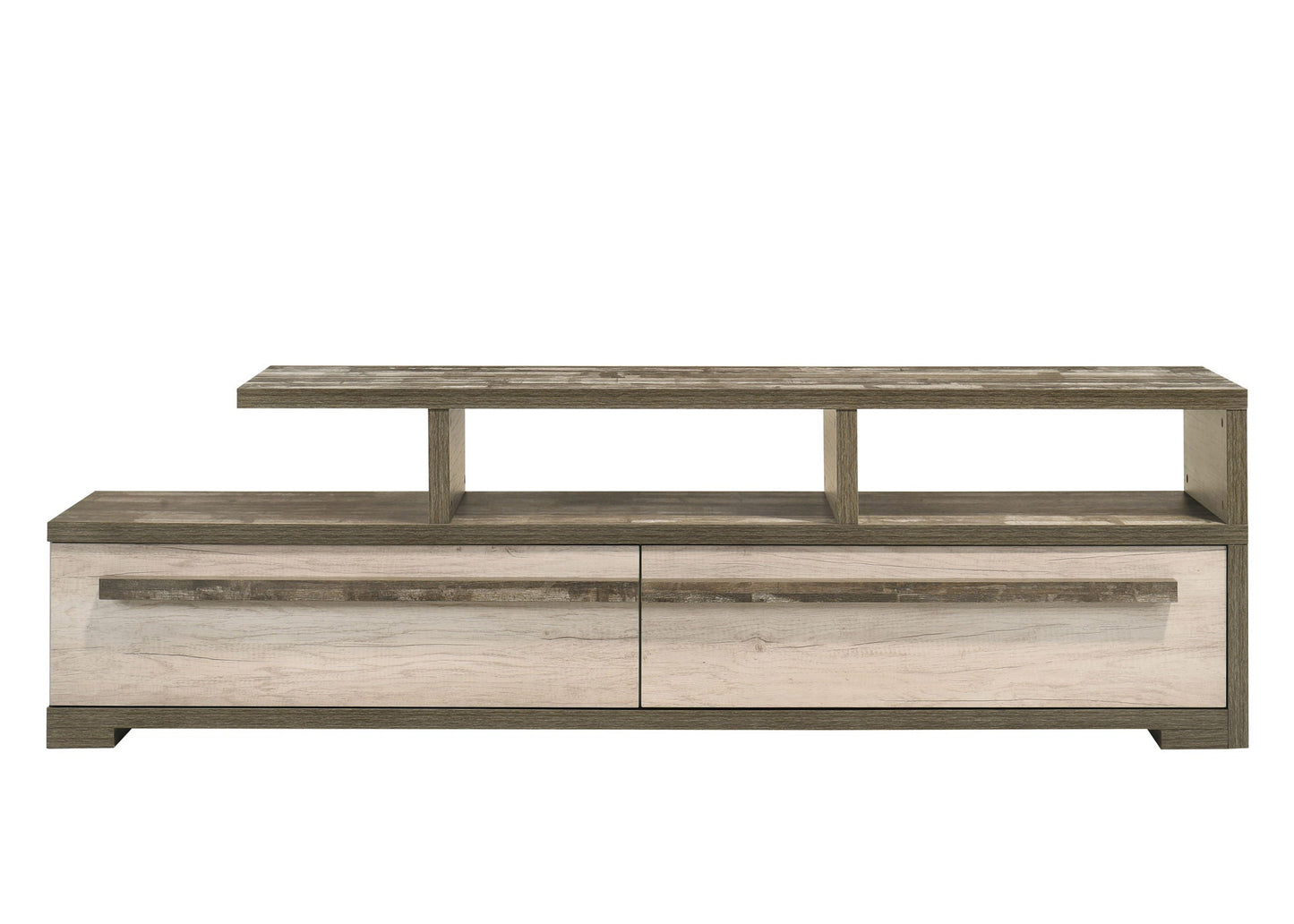 Patterson - TV Stand - Weathered White Crown Mark