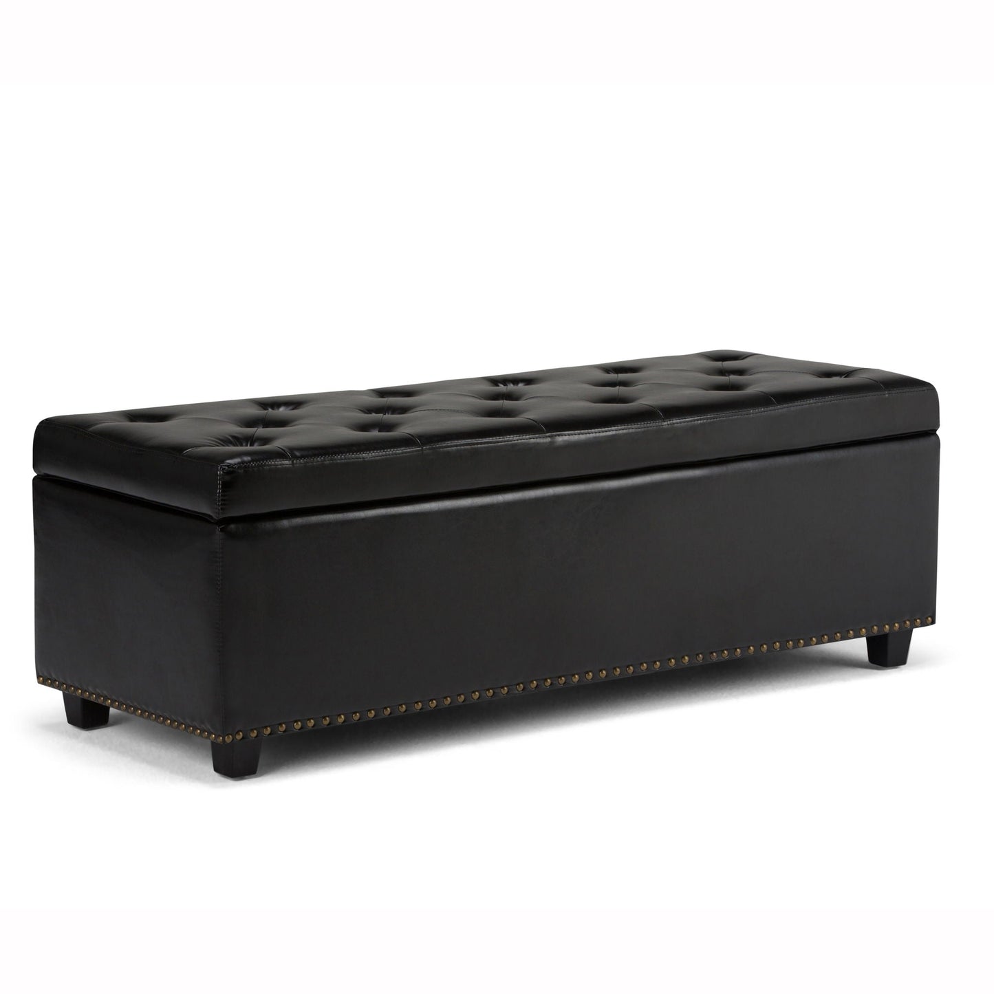 Hamilton - Upholstered Storage Ottoman Simpli-Home