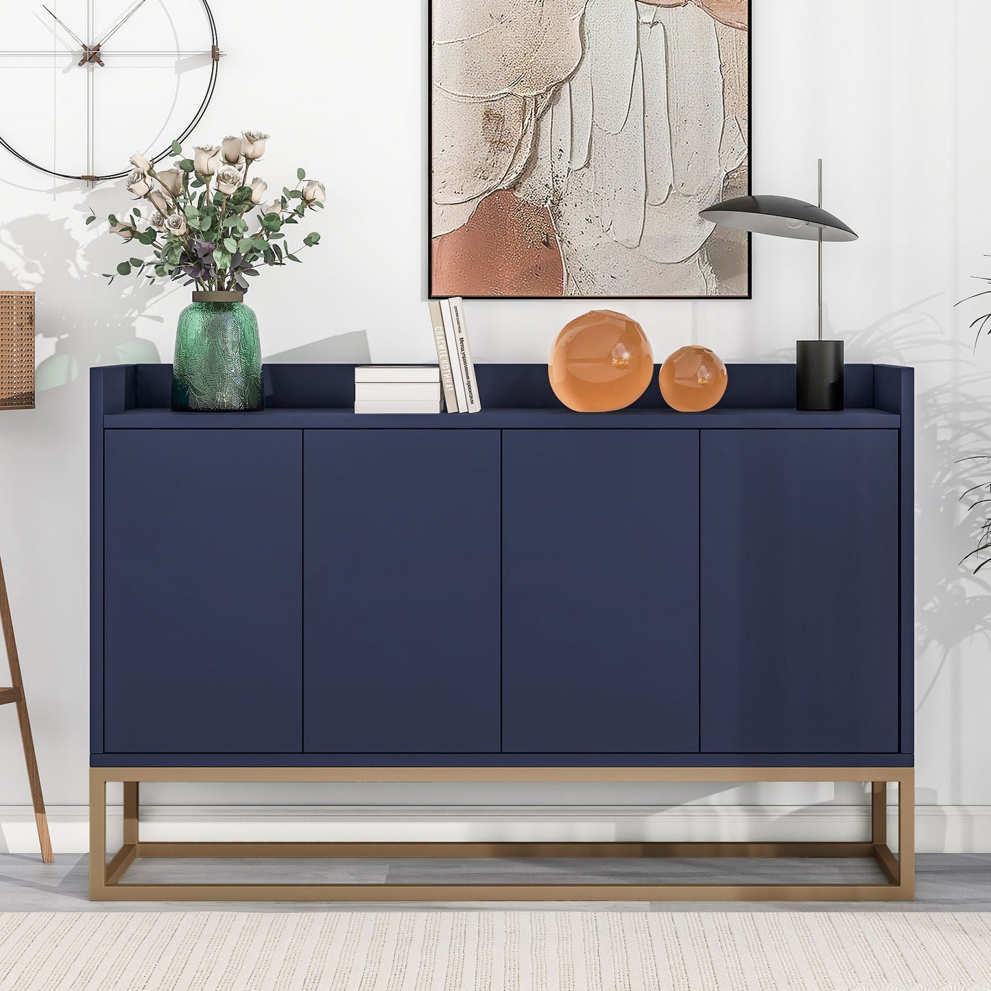 Modern Sideboard Elegant Buffet Cabinet With Large Storage Space For Dining Room, Entryway Hearth and Haven