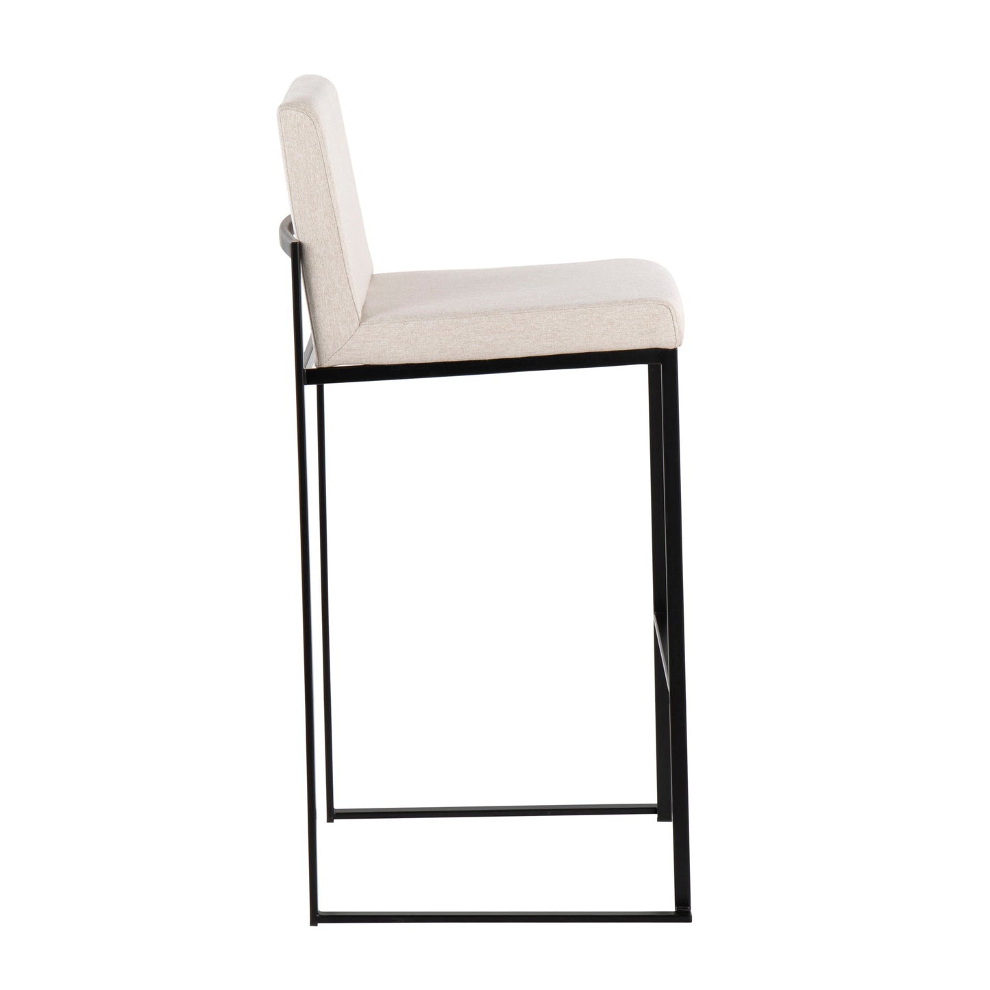 Fuji - Contemporary High Back Barstool Elegant Design Lumi Source