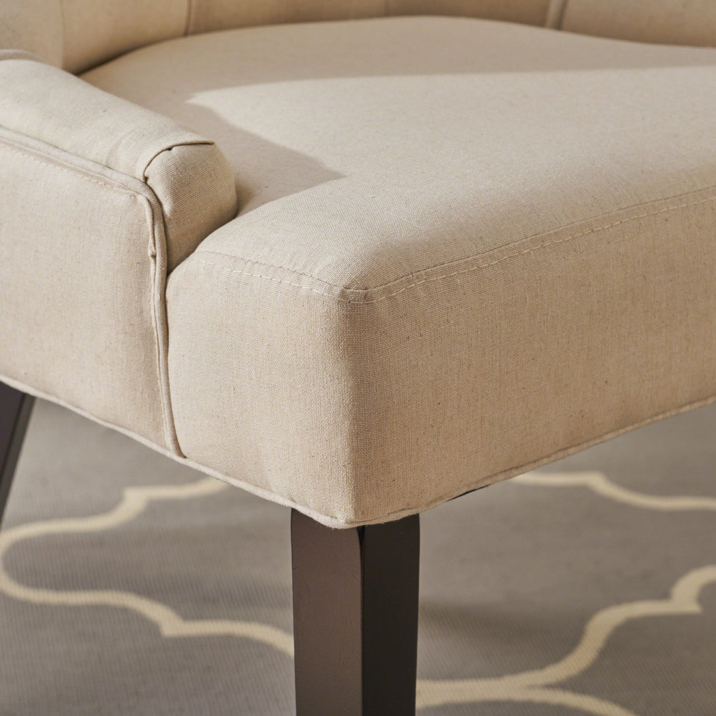 Cheney - Contemporary Dining Chair Tufted Upholstery (Set of 2) Noble House