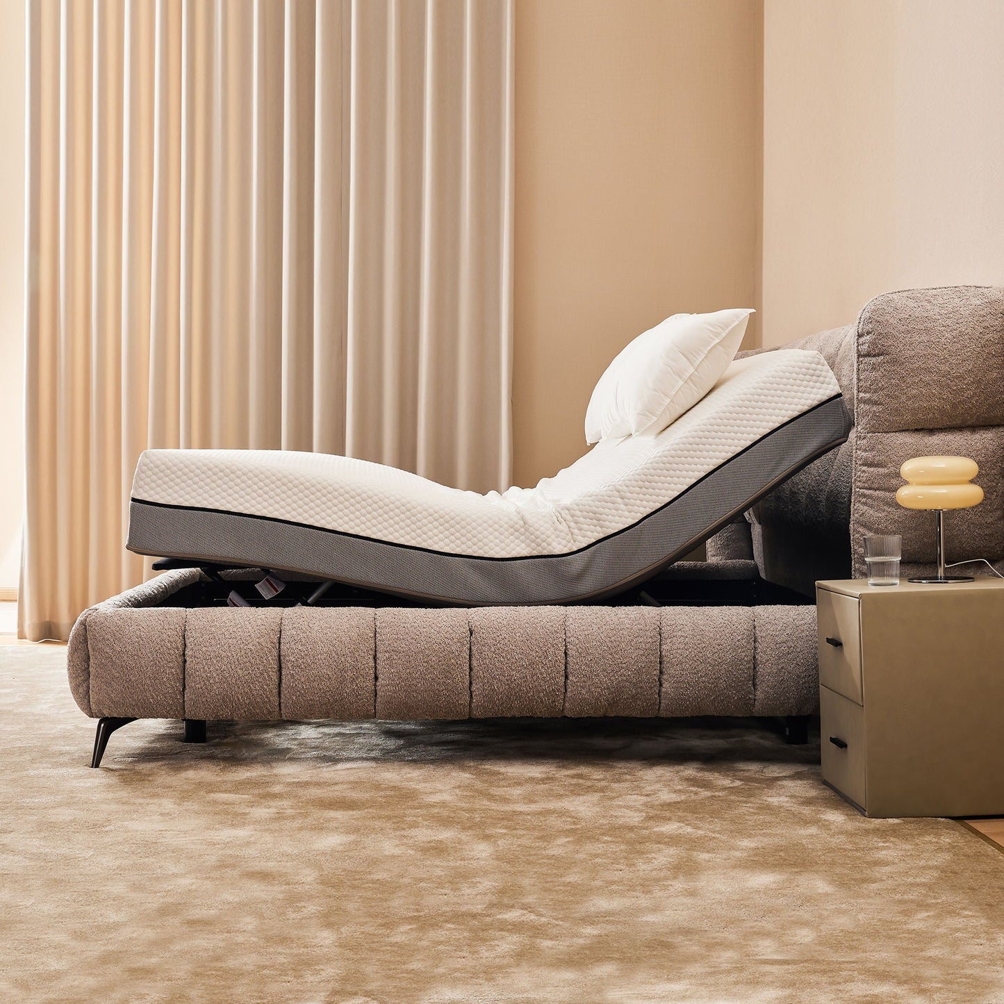 Adjustable Bed Base Frame With Head And Foot Incline And Wireless Remote Home Essentials