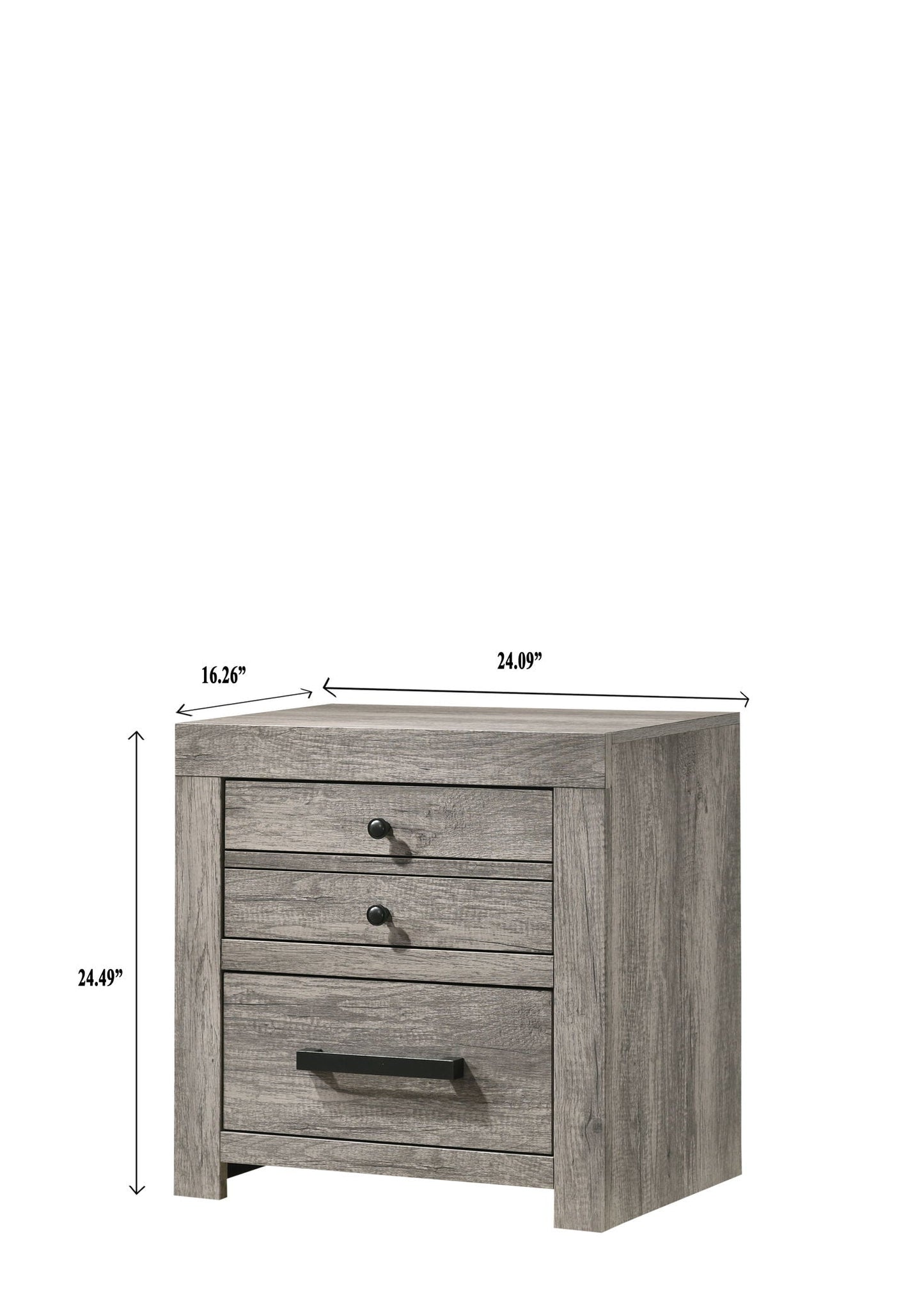 Tundra - Nightstand - Gray Crown Mark