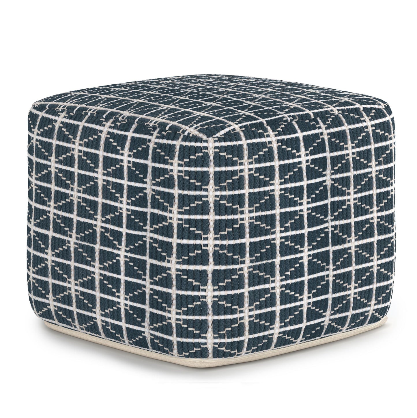 Noreen - Upholstered Square Pouf Simpli-Home