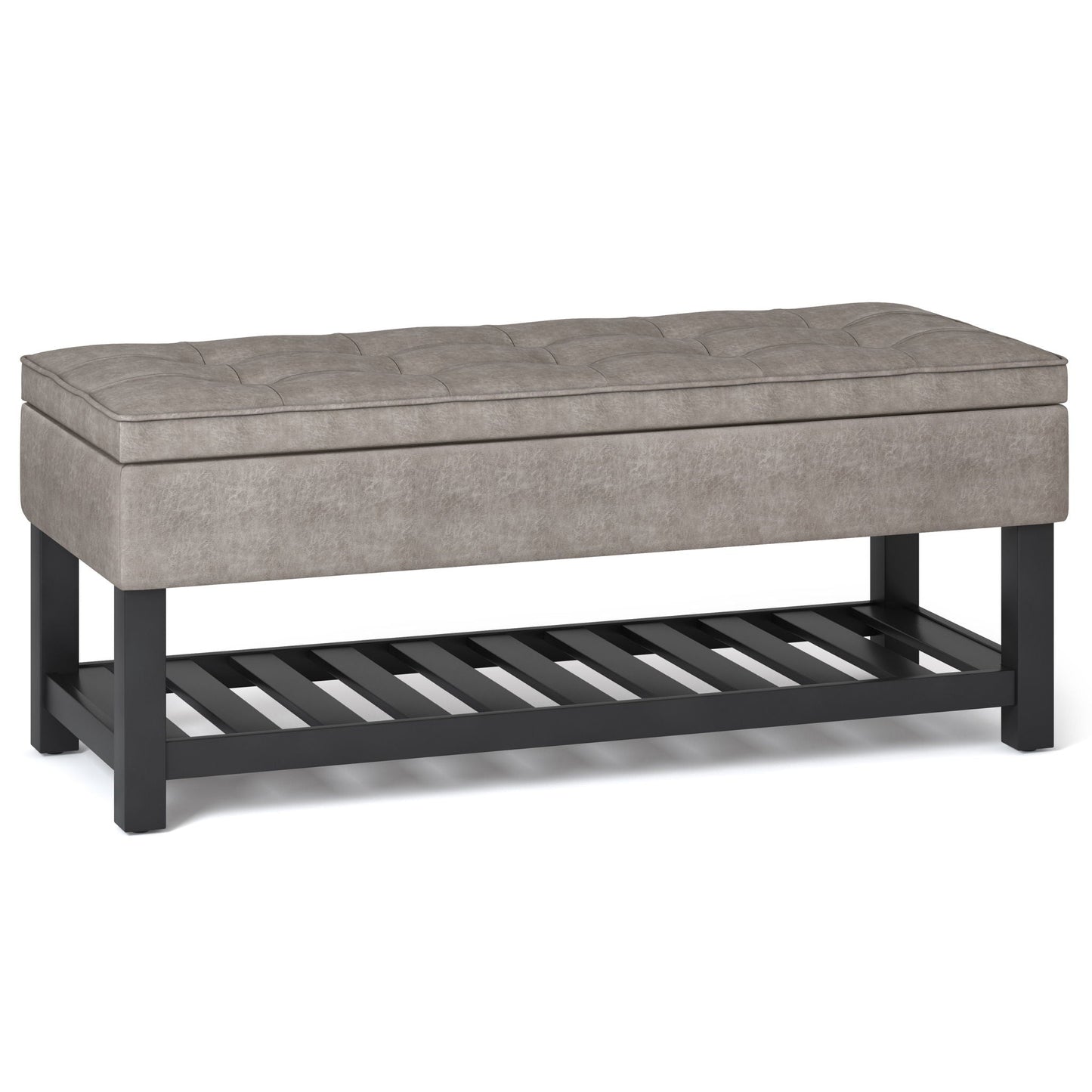 Cosmopolitan - Storage Ottoman Bench With Open Bottom Simpli-Home