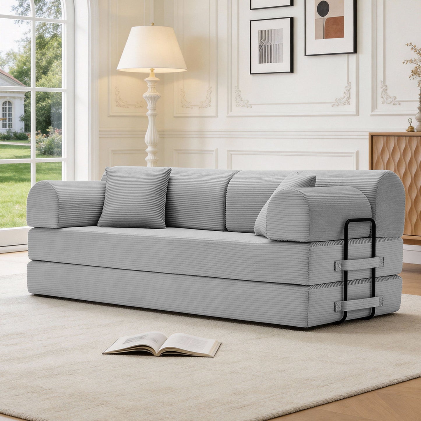 Convertible Sleeper Sofa Bed, Floor Lounge Couch For Living Room Home Essentials