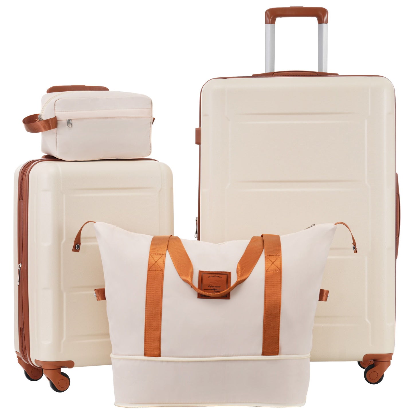 2 Piece Luggage Set With Bags Expanable Spinner Wheels ABS Lightweight Suitcase With Tsa Lock 20" / 28" Daily Nest