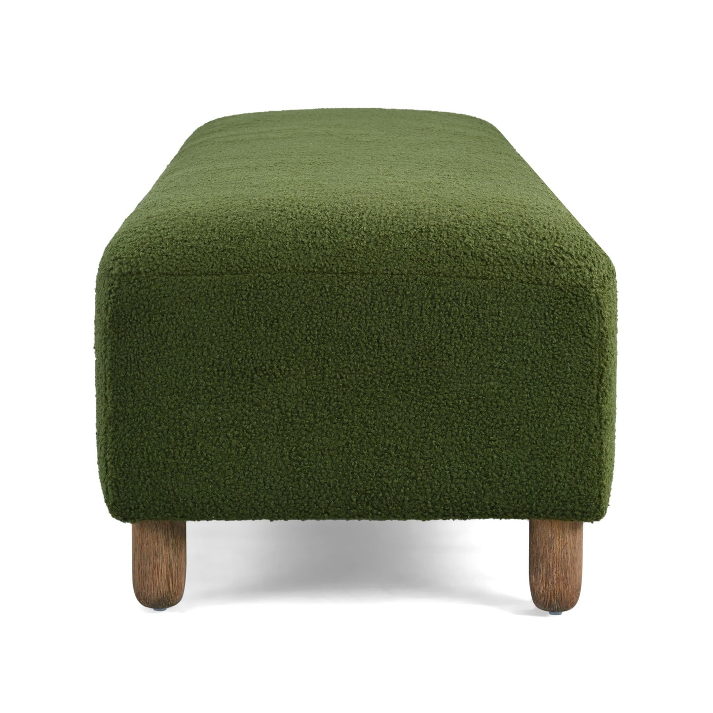 Contemporary Ottoman With Foam Cushion And Durable Upholstery Noble House