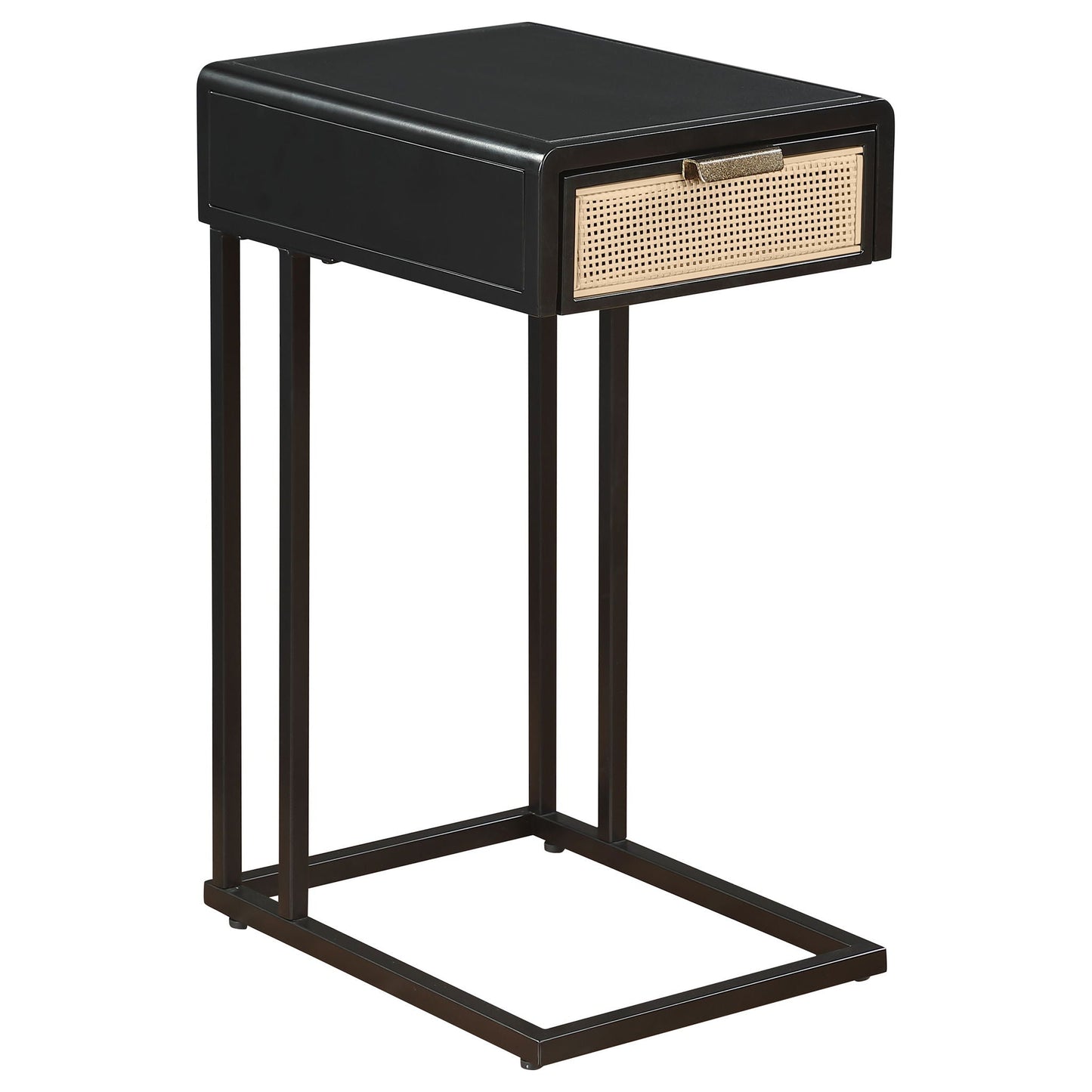 Amherst - 1-Drawer Radio Weave Cane Metal Side Table Coaster Fine Furniture