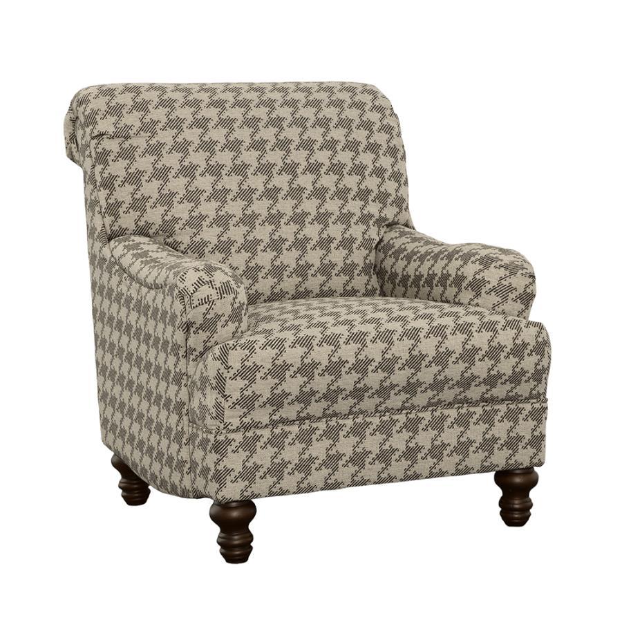 Glenn - Upholstered English Arm Accent Chair CoasterElevations