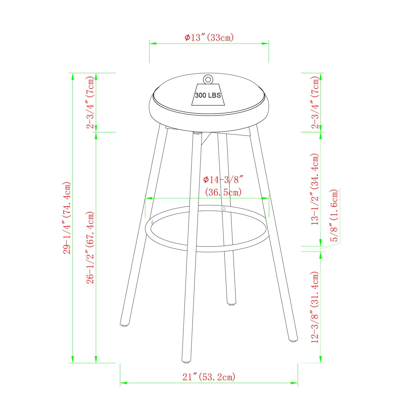 Modern Glam Upholstered Faux Velvet Bar Stool Walker Edison