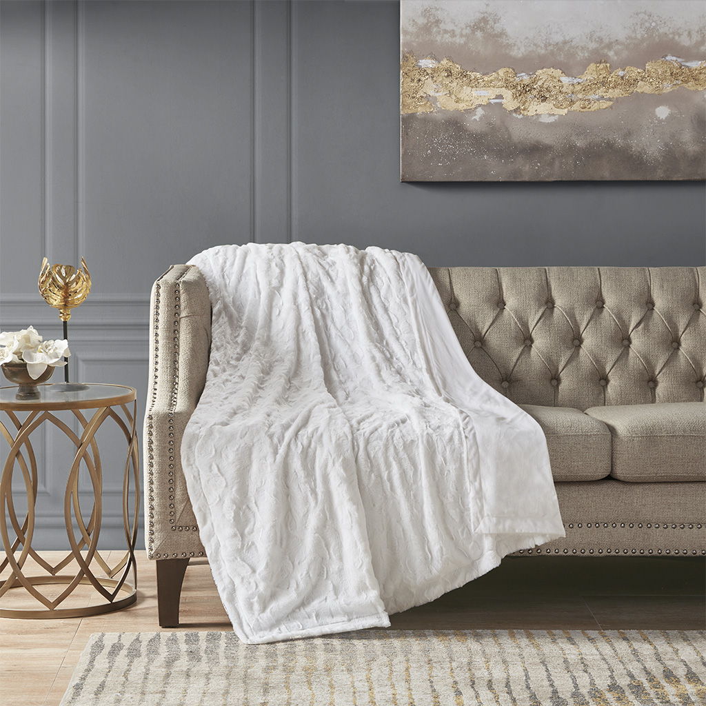 Zuri - Oversized Throw - White Madison Park
