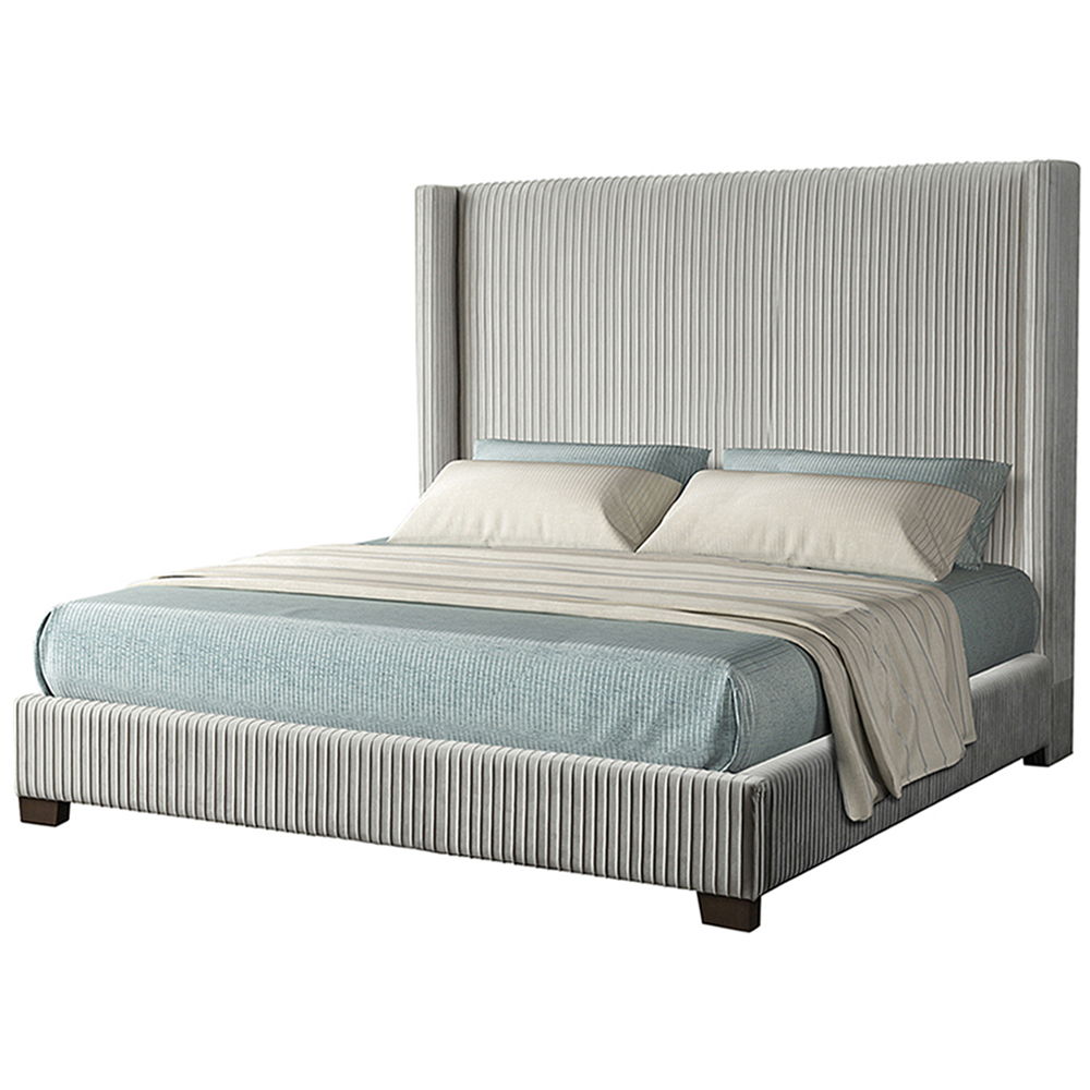 Upholstered Bed, Space-Saving Design Bernards Furniture