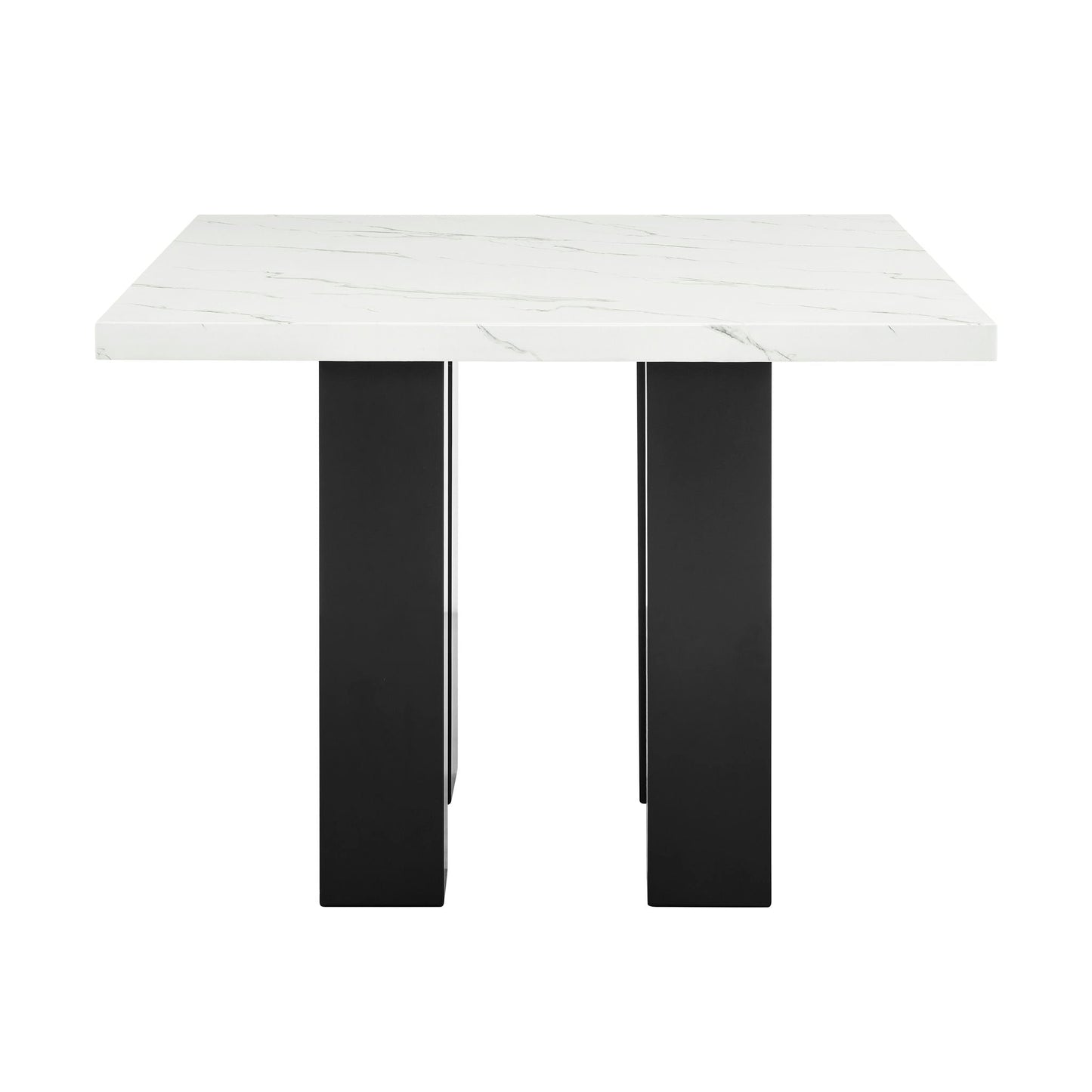 Parkside - Counter Height Table - White / Black Crown Mark