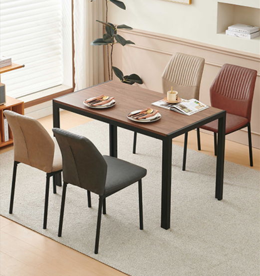 Dining Chairs Living Room Chair Modern Kitchen Armless Side Chair With Metal Legs Home Essentials
