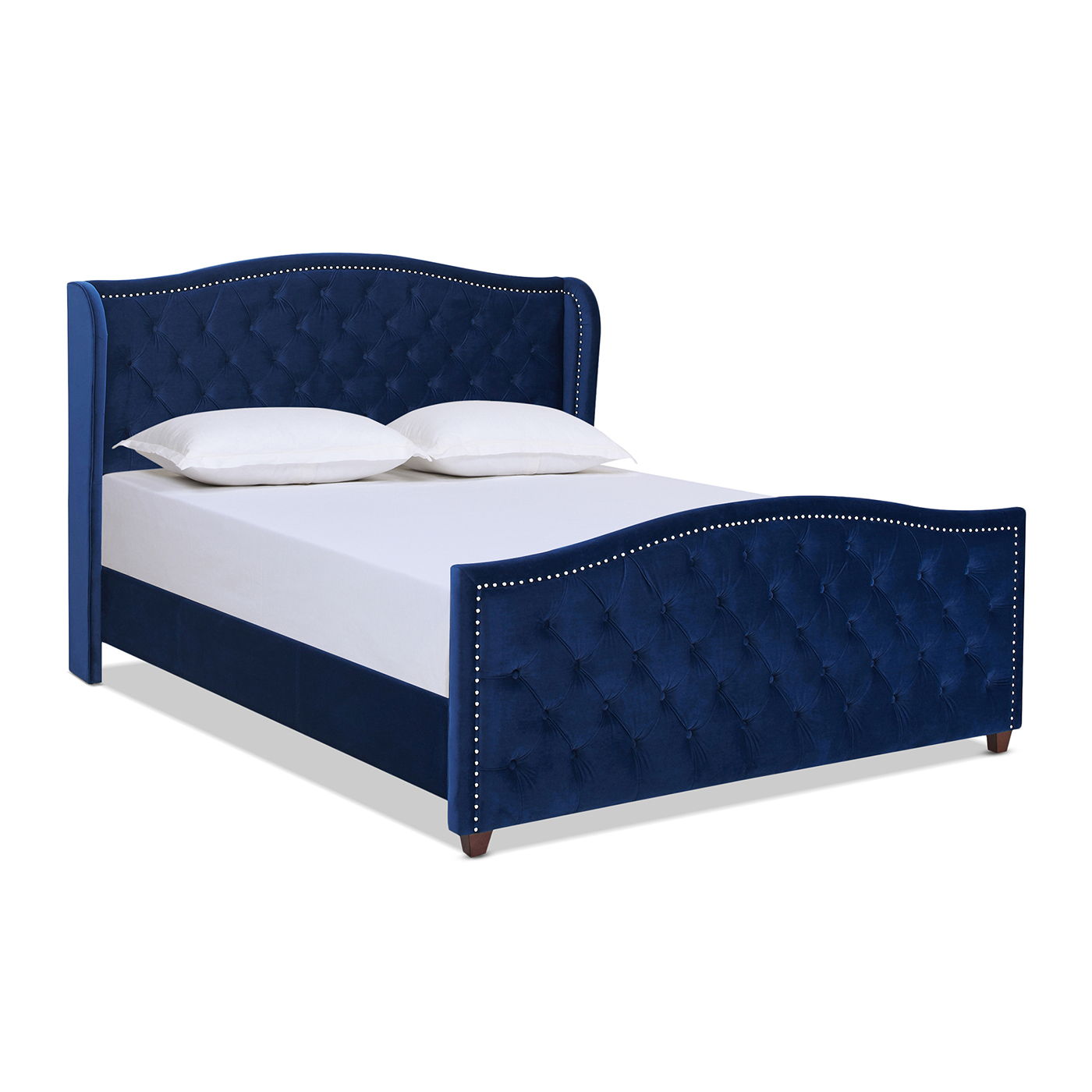 Marcella - Upholstered Shelter Headboard Bed Set Jennifer Taylor Home