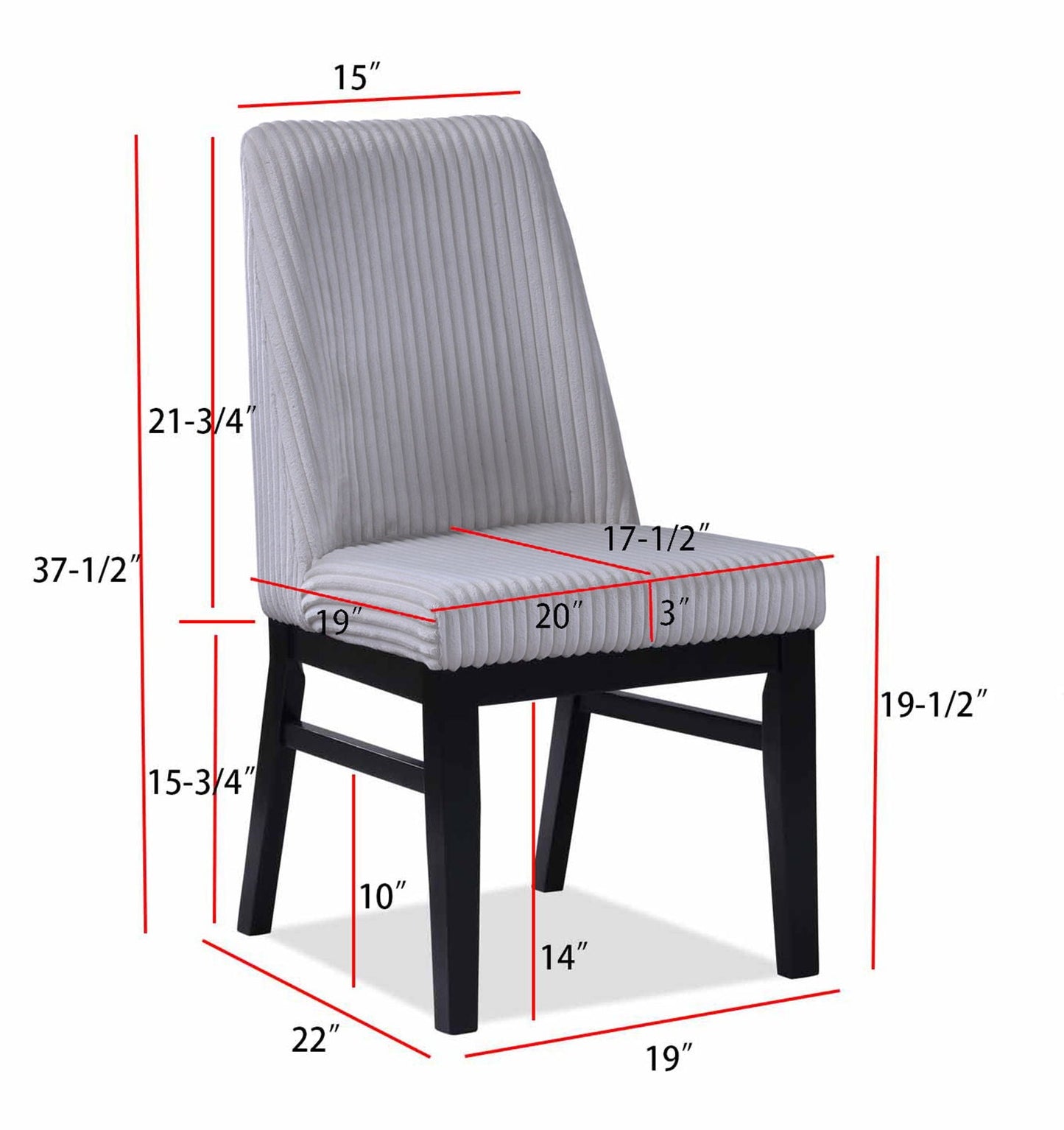 Hadley - Side Chair (Set of 2) Crown Mark