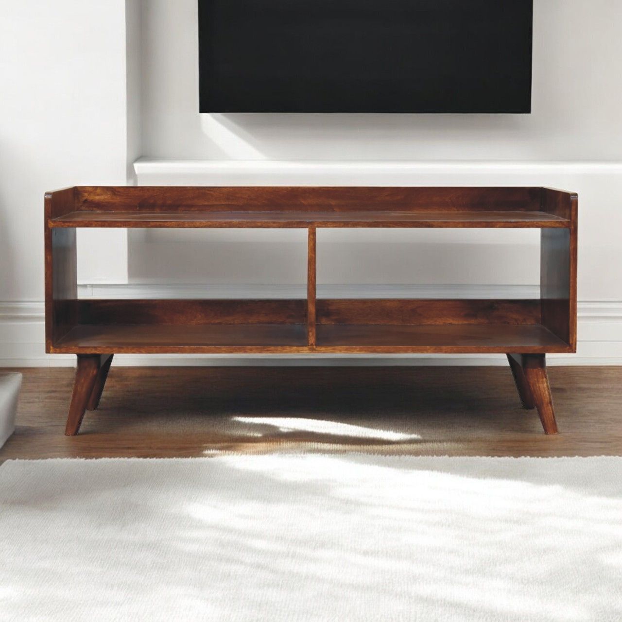 Open Top Media Unit - Brown Artisan Furniture