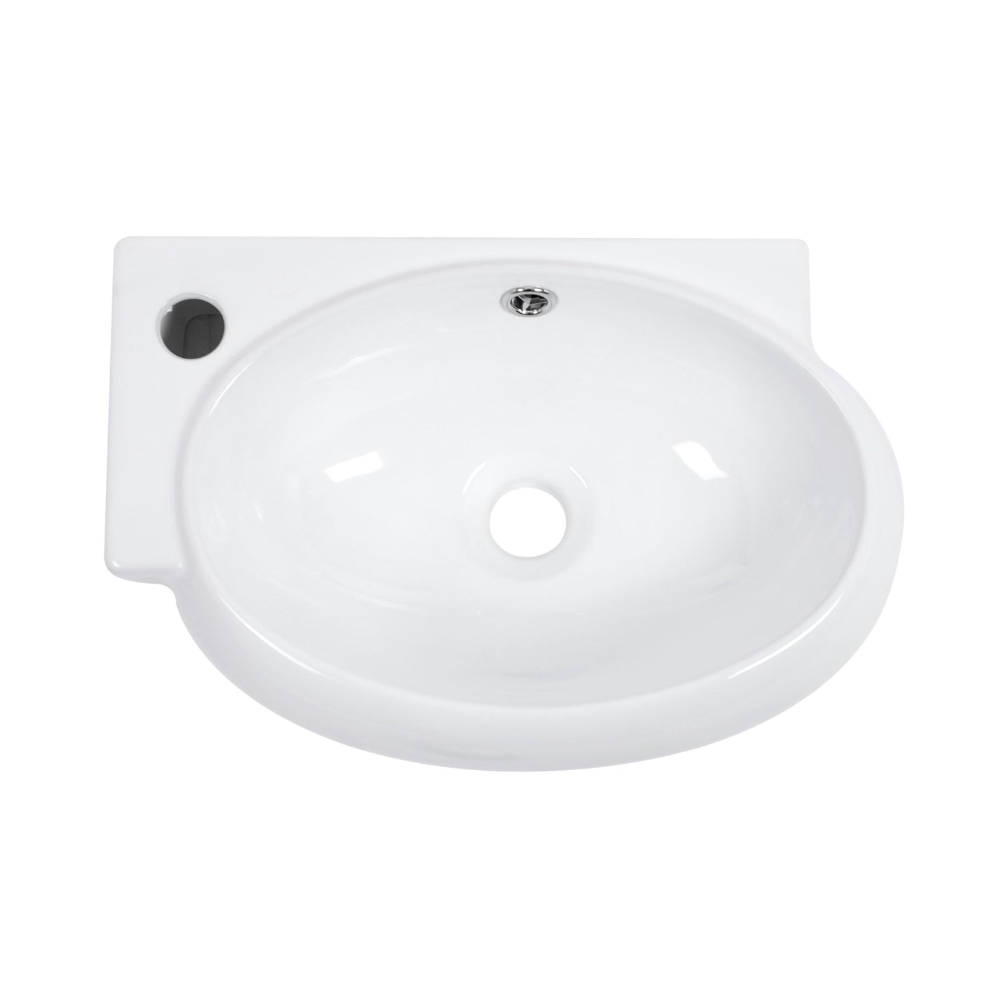 Modern Aesthetic Rectangle Wall Mount Bathroom Sink With Single Faucet Hole Daily Nest