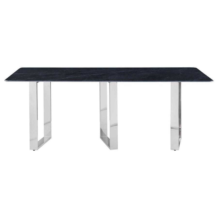 Desden - Rectangular Sintered Stone Dining Table - Gray Coaster Fine Furniture