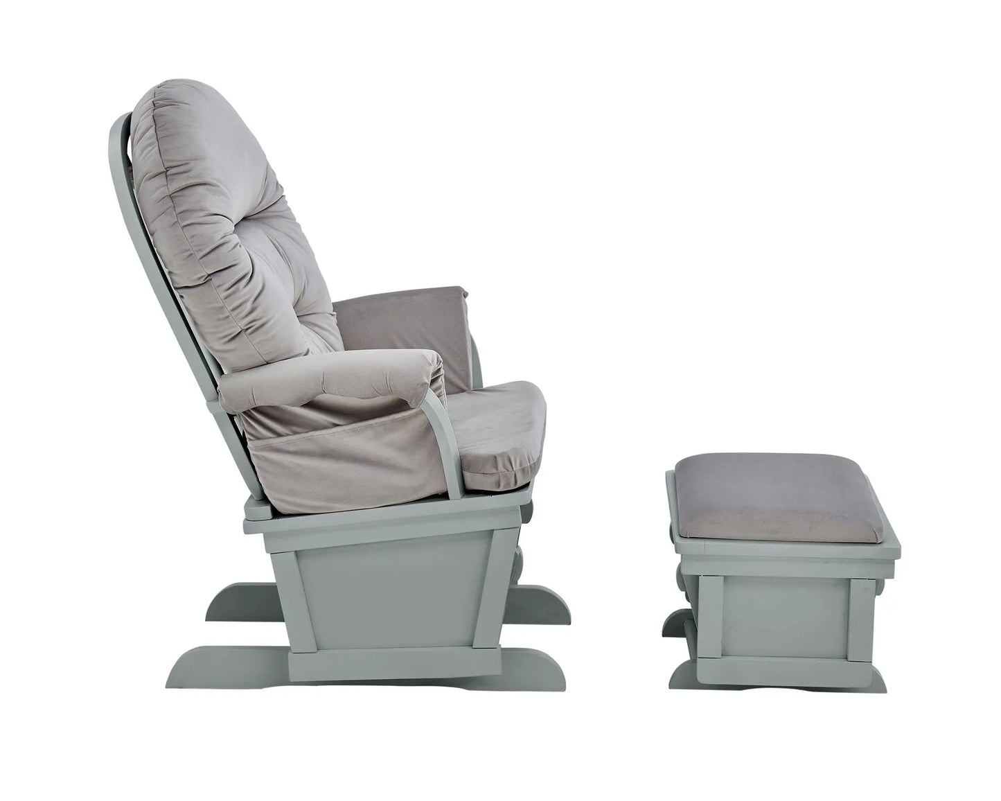 Madison - Glider And Ottoman - Gray Suite Bebe