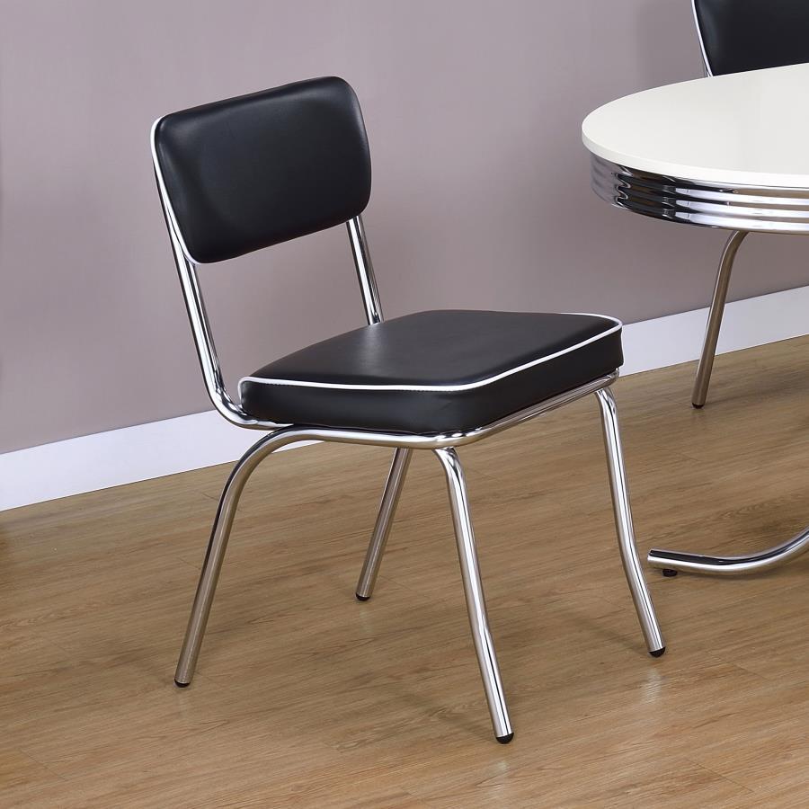 Retro - Upholstered Dining Side Chair (Set of 2) CoasterEveryday