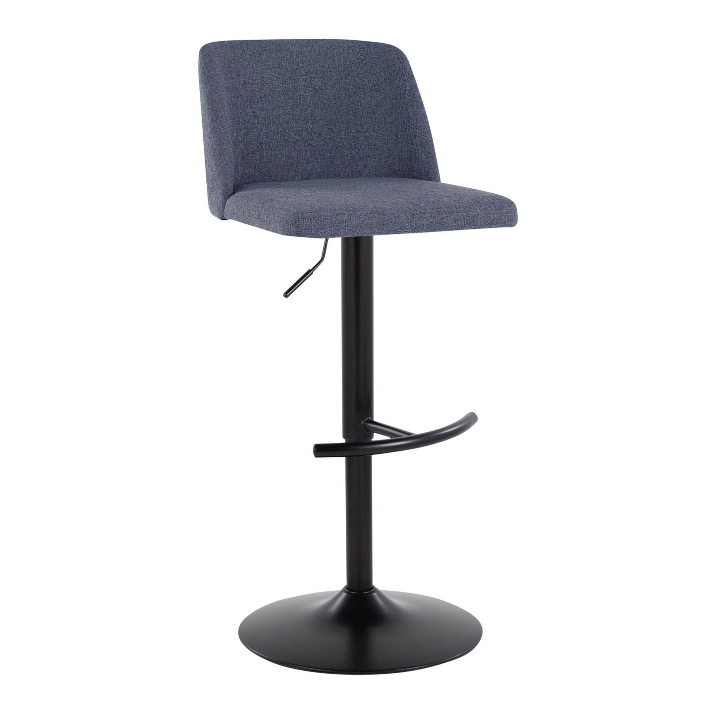 Toriano - Contemporary Adjustable Bar Stool With Rounded T Footrest (Set of 2) Lumi Source