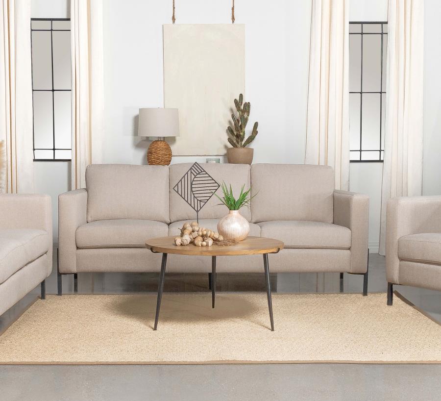 Tilly - Upholstered Track Arm Sofa - Oatmeal Coaster Fine Furniture