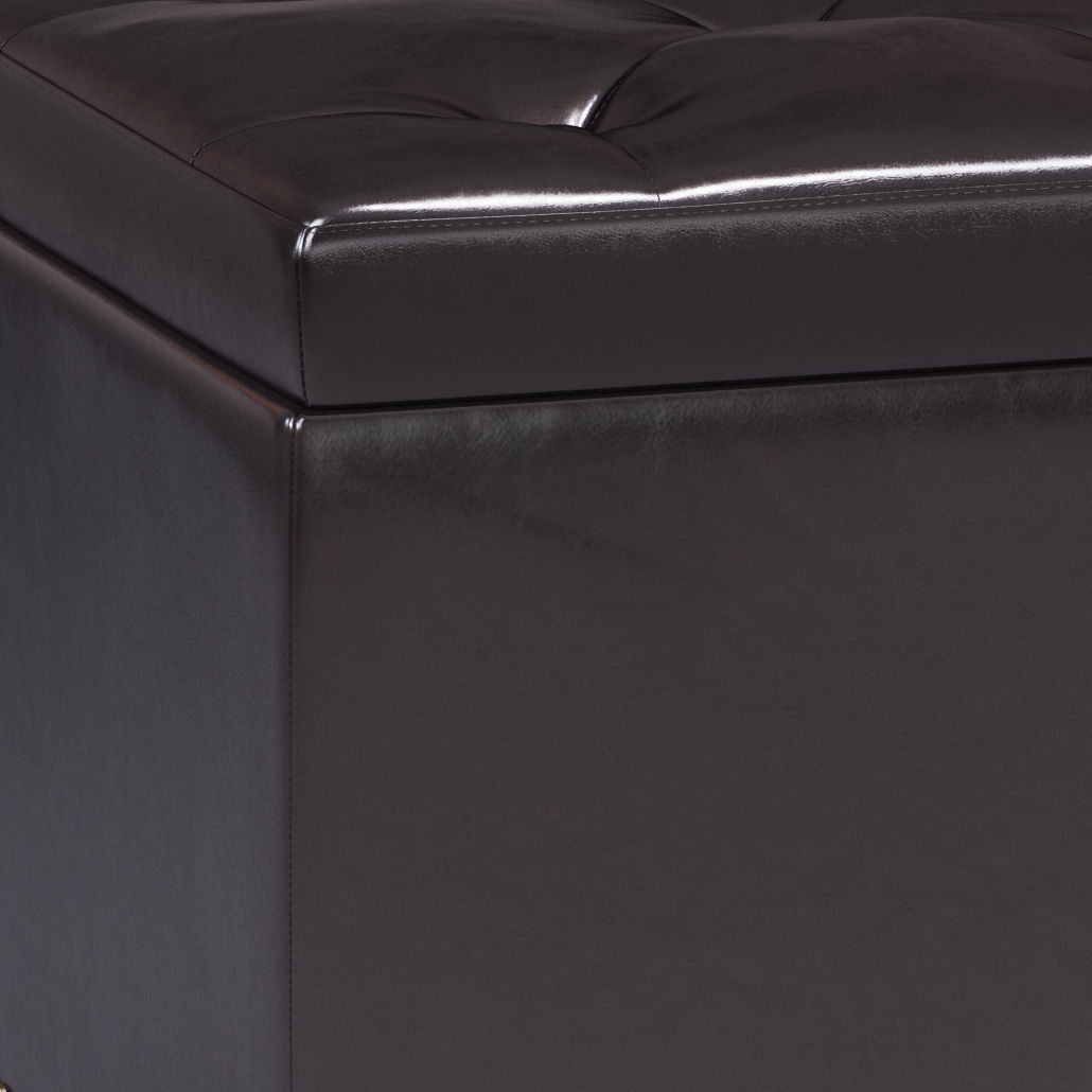 Hamilton - Upholstered Lift Top Rectangular Storage Ottoman Simpli-Home