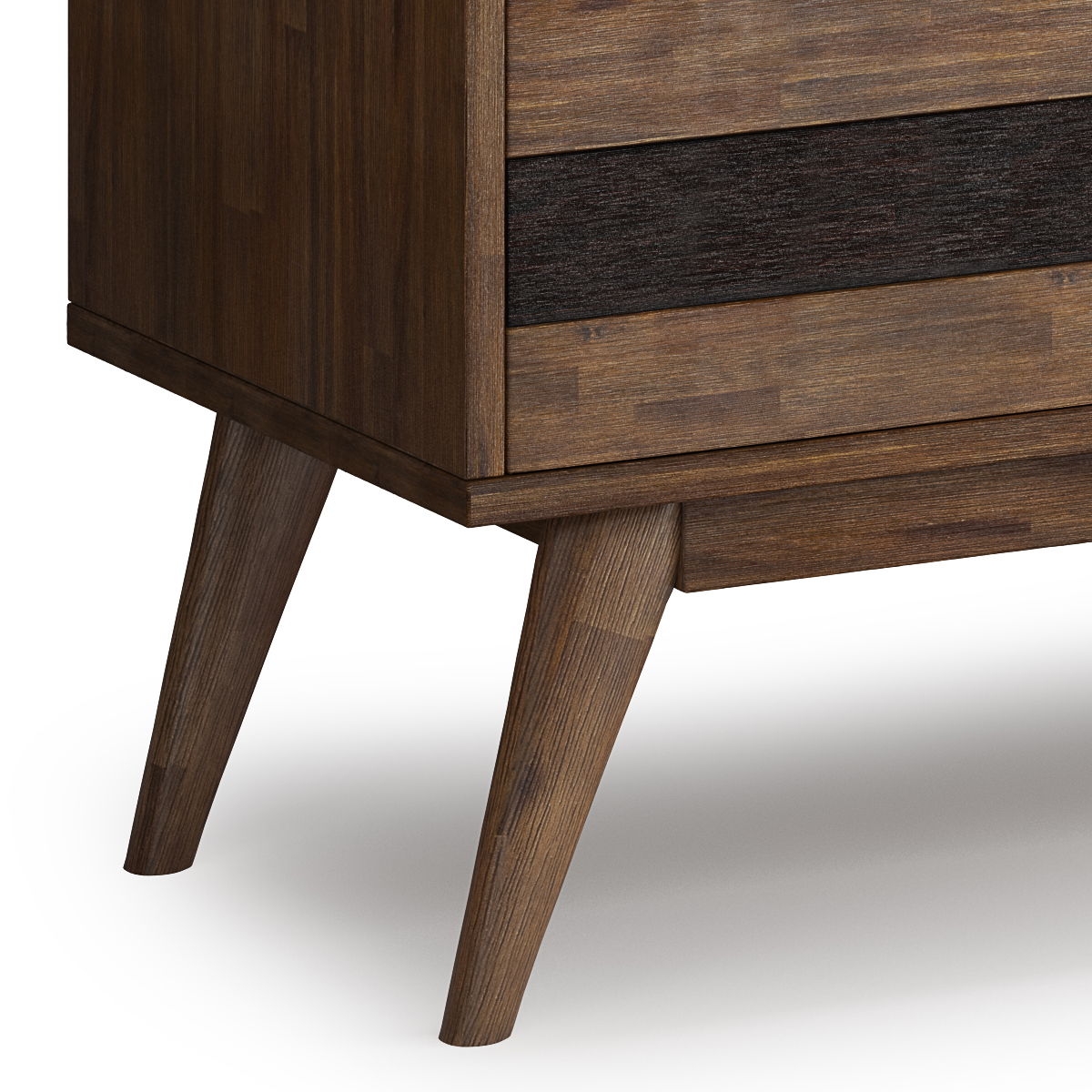 Clarkson - Low TV Stand - Rustic Natural Aged Brown Simpli-Home