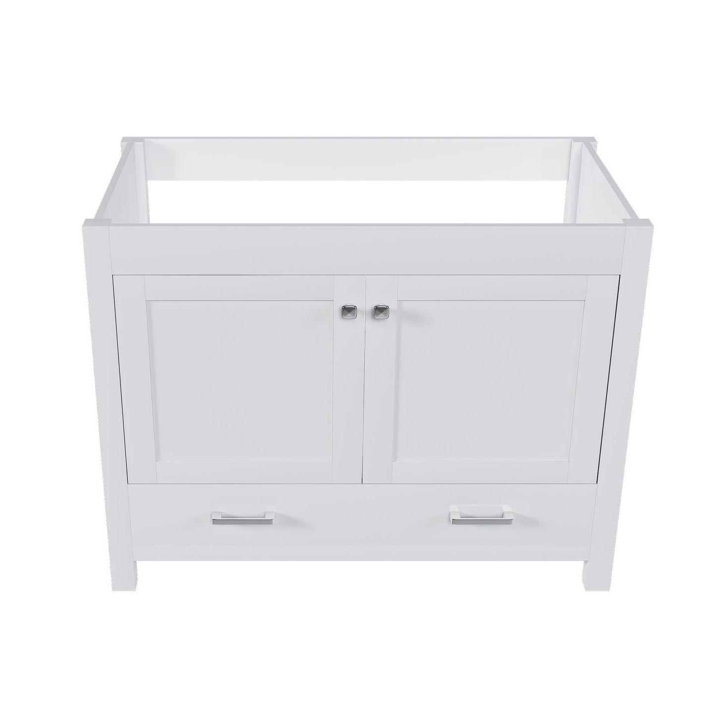 42" Bathroom Vanity Base With Doors And Drawer - White Home Essentials