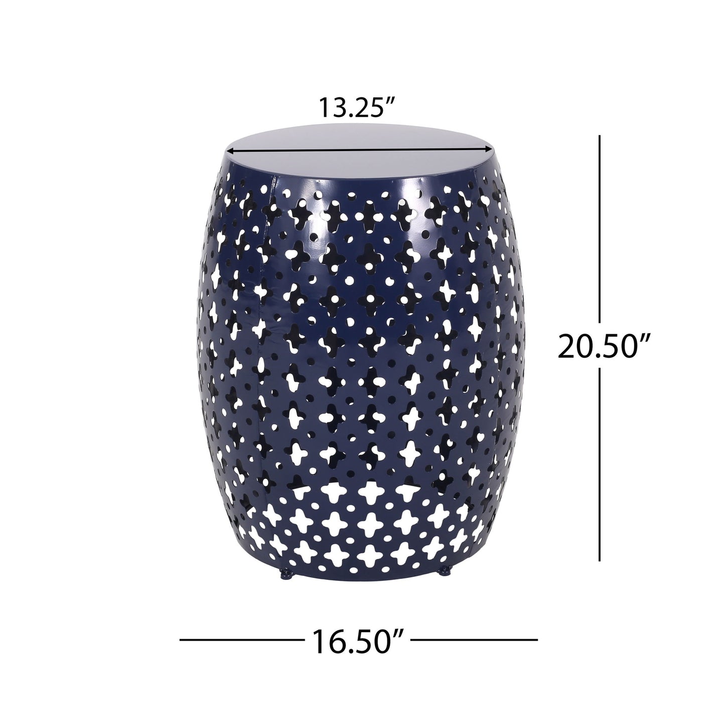 Modern Design, Metal End Table, Large Noble House