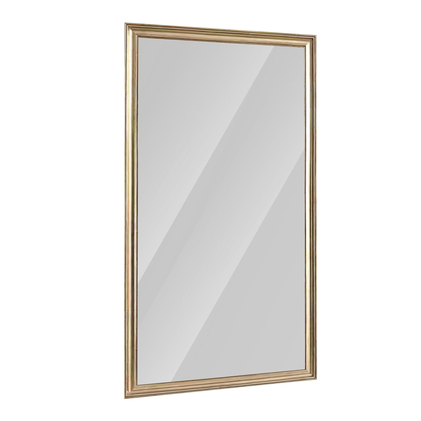 Elegant Full Body Floor Mirror With Artificial Wood Frame, Durable Design - Copper Daily Nest