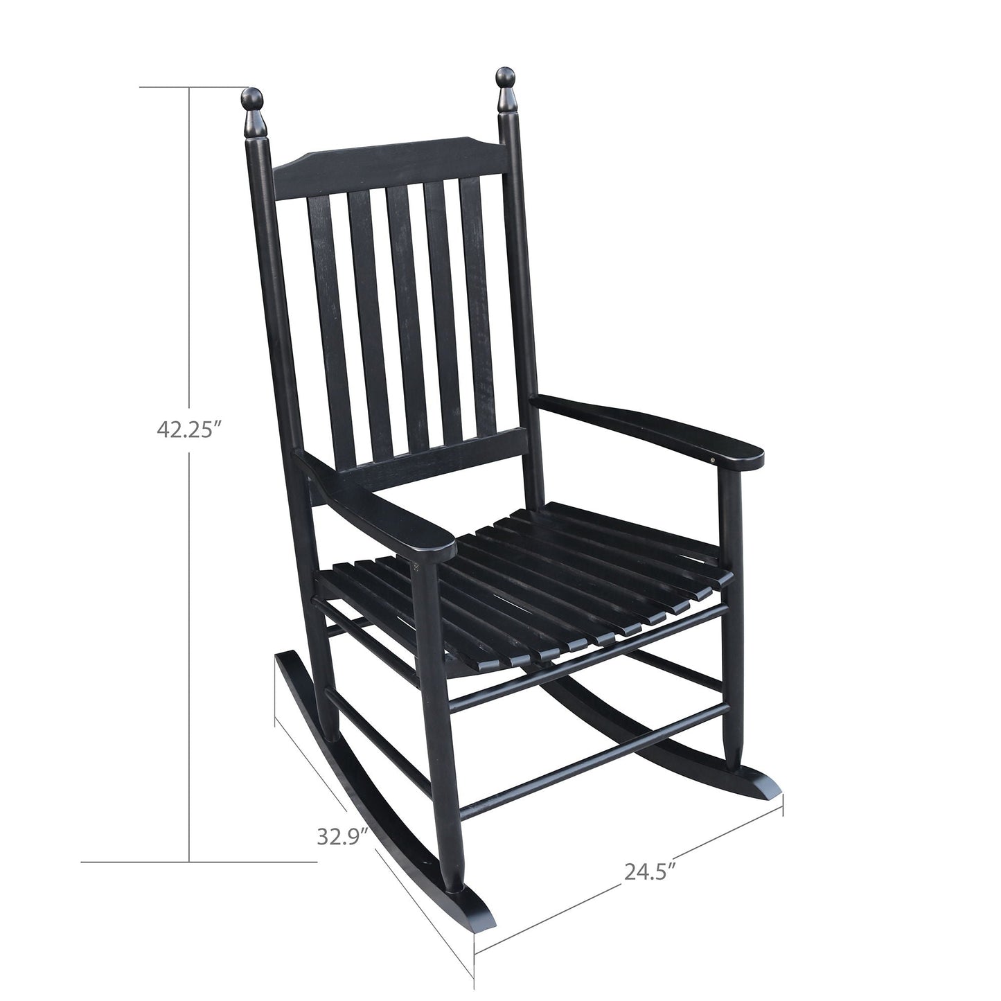 Wooden Porch Rocker Chair, Without Mat Home Essentials