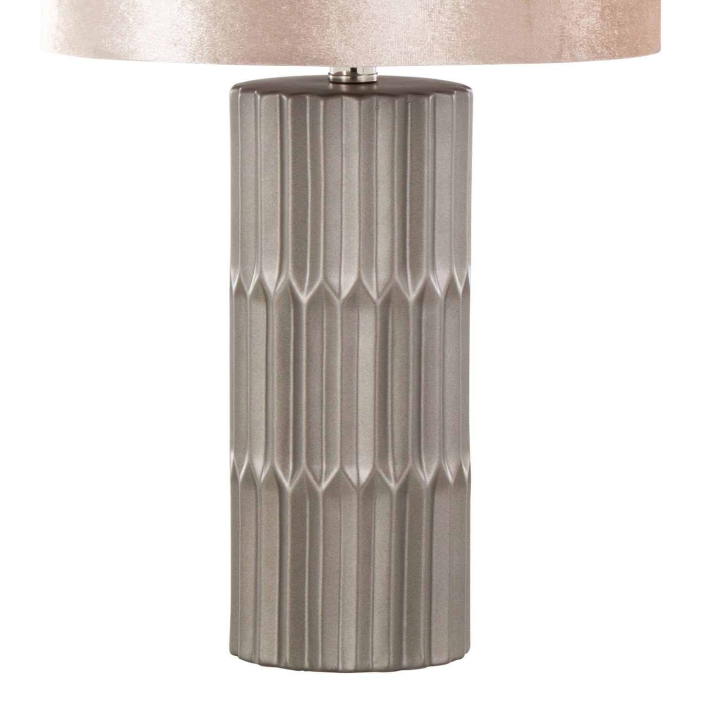 Tania - Contemporary Table Lamp - Brown / Metallic Brown / Champagne Lumi Source