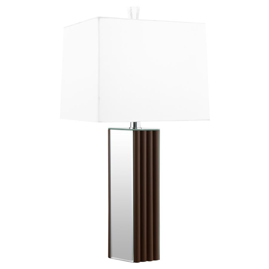 Elena - Square Tapered Mirrored Lamp Coaster Fine Furniture