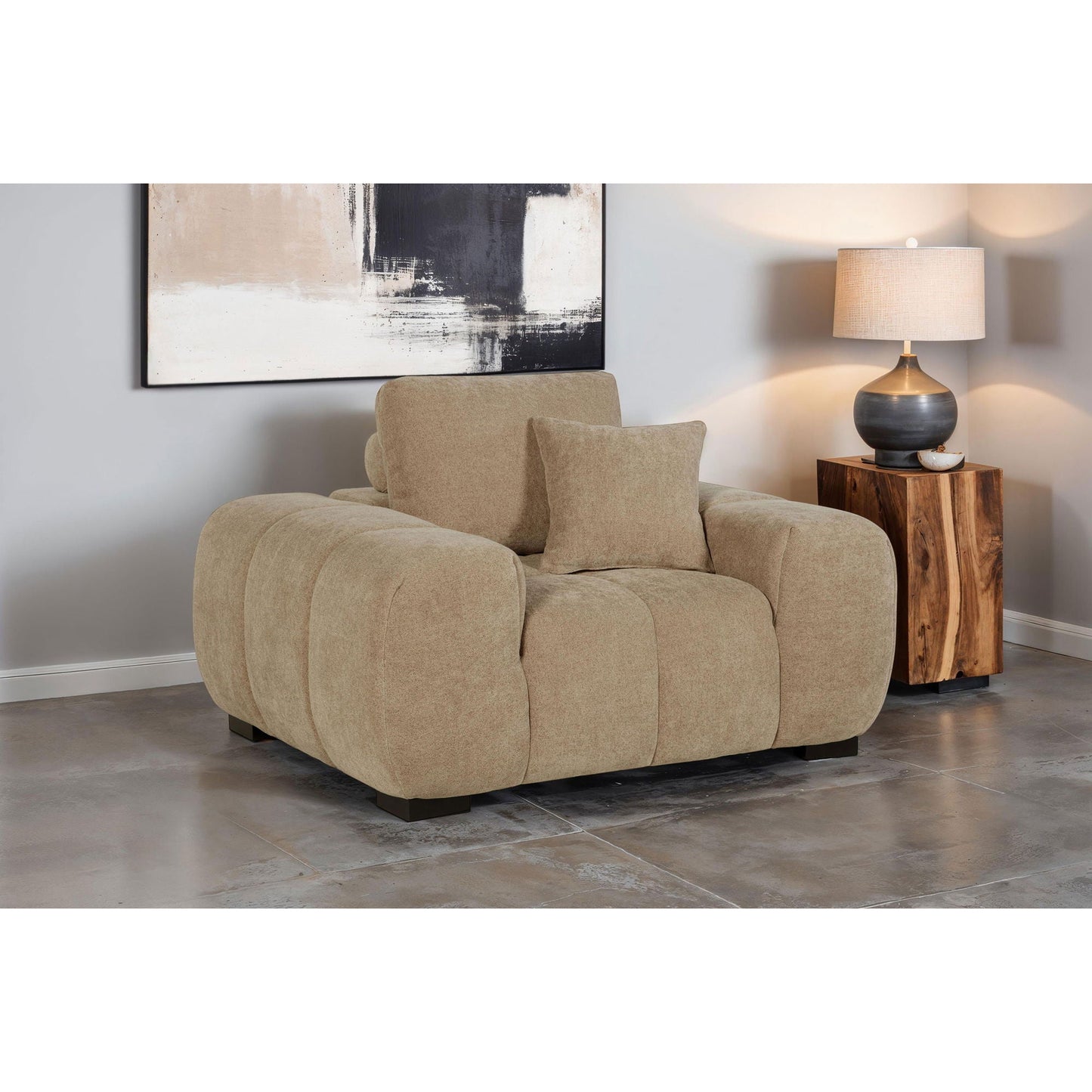 Plather - Track Arm Accent Chair Furniture Max