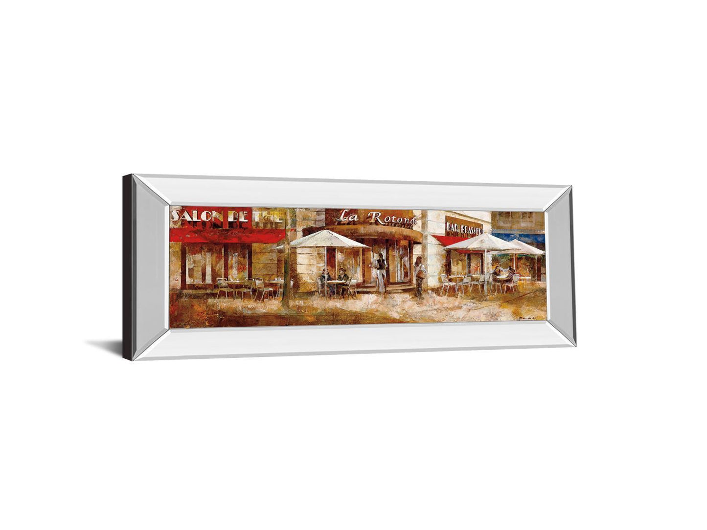 La Rolende By Noemi Martin - Mirror Framed Print Wall Art - Red - Snoozhouse