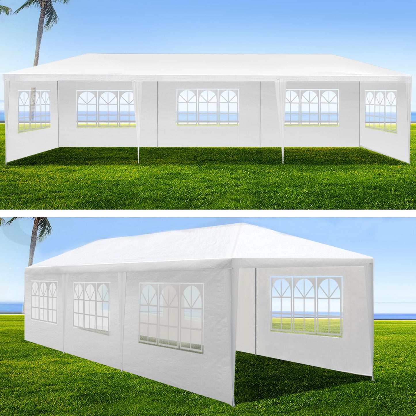 10X20' Outdoor Garden Gazebo Wedding Party Tent Canopy Marquee With Removable Sidewalls Home Essentials