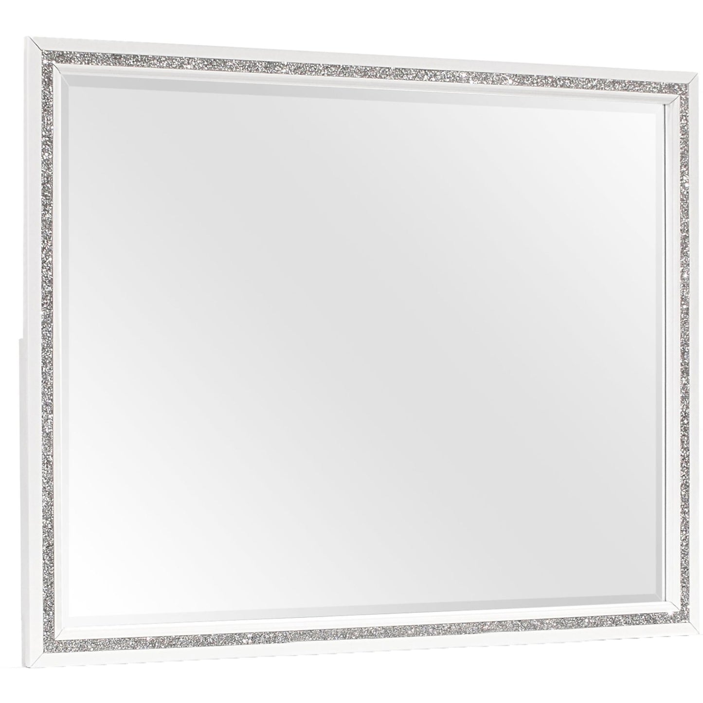 Almera - Glitter Mirror - White Global Furniture USA